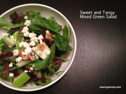 Sweet and Tangy Mixed Green Salad